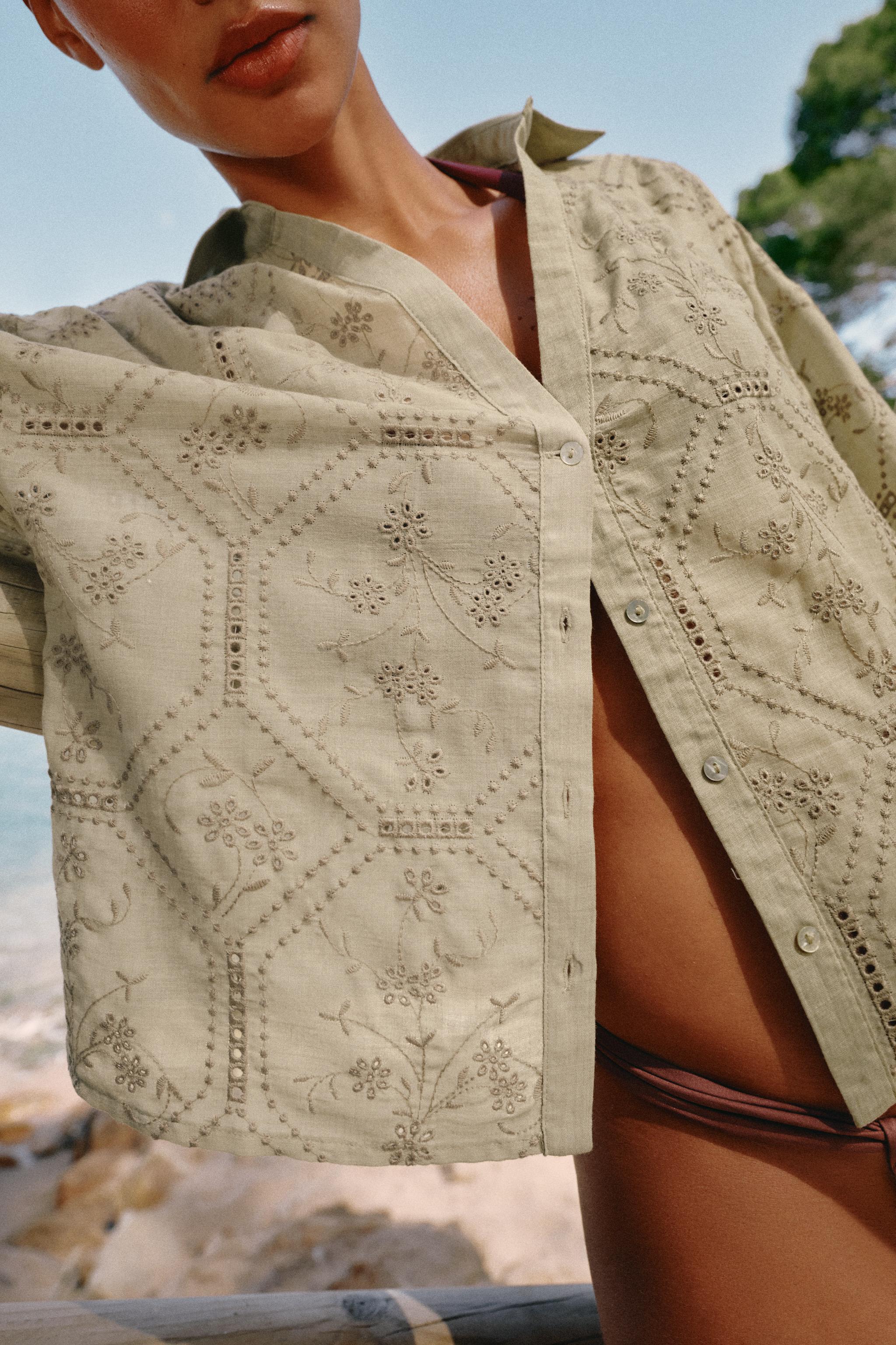 CHEMISE BRODERIES PERFORÉES